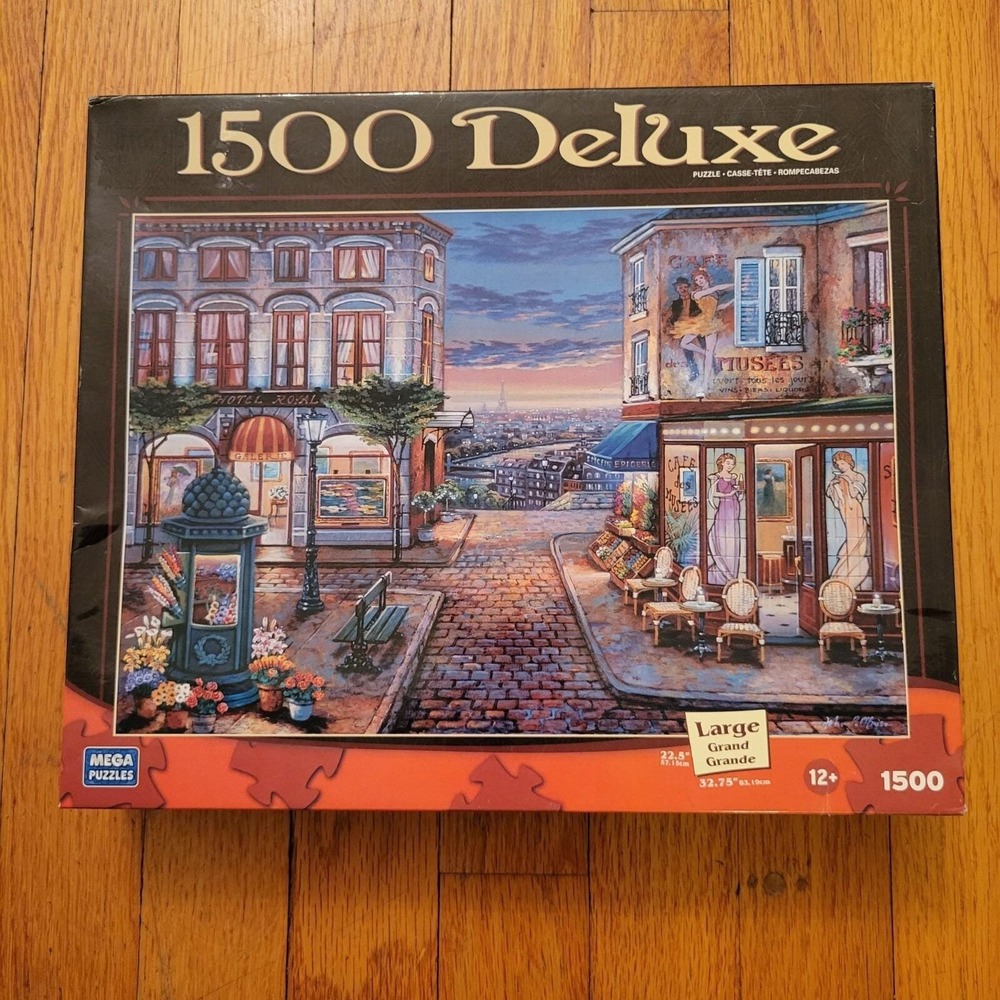 NEW Mega 1500 Piece Deluxe Puzzle‎ Factory Sealed Cafe Des Musees